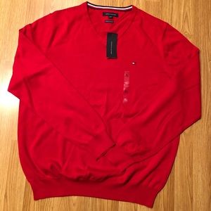 Tommy Hilfiger Solid V-Neck Sweater